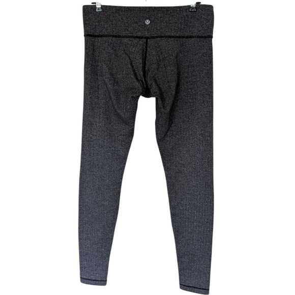 Lululemon Wunder Under Pant Low-Rise Heathered Herringbone Black 9/14 Women 10 - Picture 4 of 13